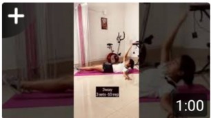 'Disha patani workout at home'