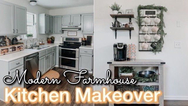 'DIY SMALL KITCHEN MAKEOVER ON A BUDGET | Decorating Ideas | Modern Farmhouse Kitchen | Kitchen DIY'
