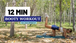 '12 MIN BOOTY WORKOUT | Kalça Sıkılaştırma Egzersizleri - Bölüm 1'