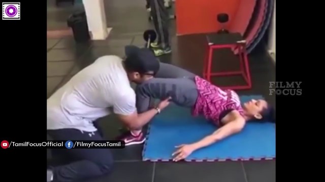 'Disha Patani Workout with GYM Trainer'