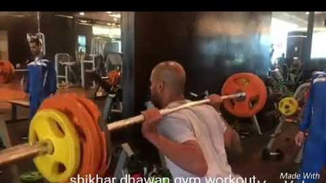 '#gym #teamindiagym #indincricket shikhar dhawan gym workout hard'