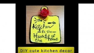 'DIY kitchen decor | cute decor for kitchen | AMAZING IDEA TO DECORATE YOUR KITCHEN'