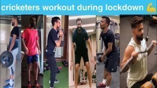 'cricketers workout during lockdown shikhar dhawan virat kohli hardik pandya krunaal rishab'