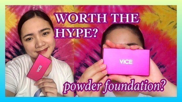 'VICE COSMETICS DUO FINISH FOUNDATION Demo, FIRST Impression & Review'