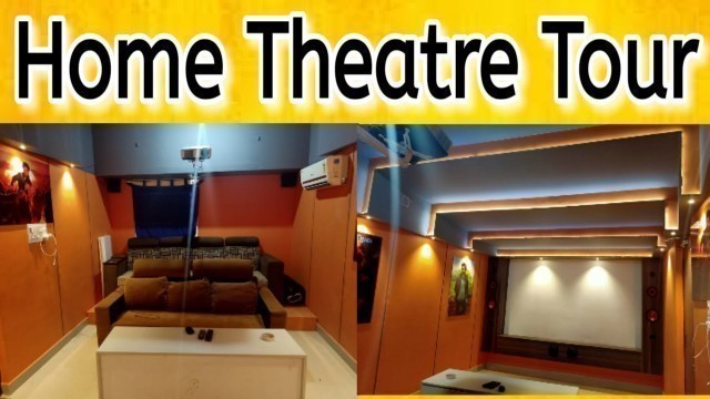 'Home theatre Room tour | Low Budget Home Theatre Room for your home'