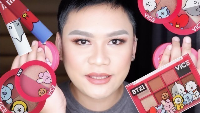 'BT21x Vice Cosmetics Collection Review | KD Dizon Vlogs'