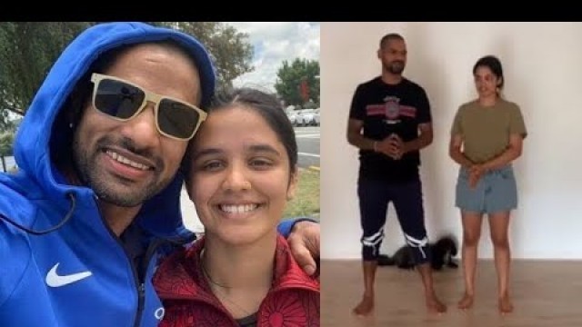 'Shikhar Dhawan with daughter Aliyah Dhawan Comes in Support of ONE INDIA with Cool Dance | BiscootTv'