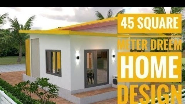 'Small 45 square meter Home Design | low price | Affordable bungalow kolkata'