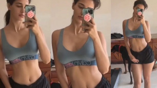 'Disha Patani super hot And Mind Blowing Gym Workout Video | Disha Patani Latest GYM Hot | Wall Post'