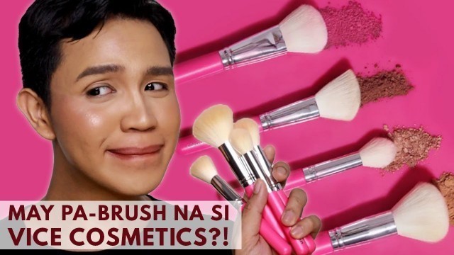 'KABOG! MAKEUP BRUSHES BY VICE COSMETICS SUBUKAN NATIN! | First Impression, Demo & Review'