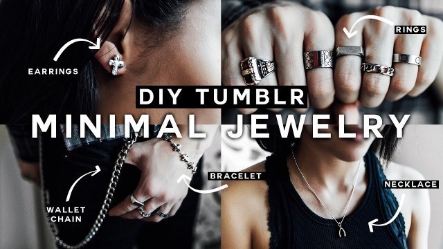 'DIY Minimal Jewelry (Tumblr Inspired) UNISEX for 2017! - Affordable & EASY!'