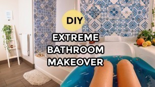 'DIY BATHROOM TRANSFORMATION! Amazon Home Decor Ideas'