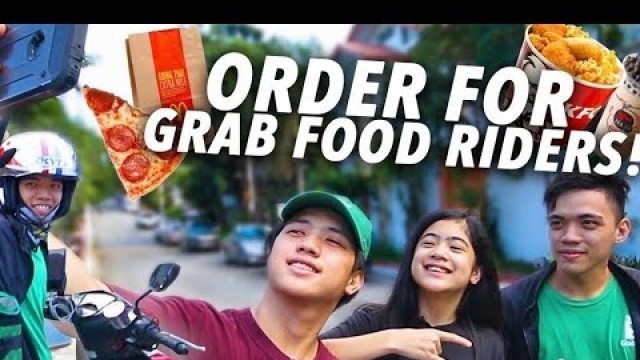 'Giving Grab Food Riders Our ORDER & TIP!! (Nasurprise!!) | Ranz and Niana'