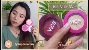 'Vice Cosmetics Aura Blush and Aura Glow Review | SuperEon xiv'