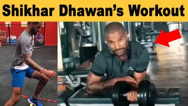 'Shikhar Dhawan\'s Hard Workout in Gym for IPL Cricket'