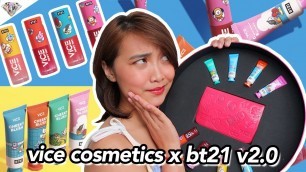 'VICE COSMETICS X BT21 VOL. 2 SWATCHES & REVIEW + GIVEAWAY | MAE LAYUG'