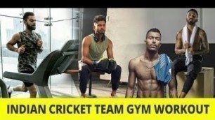 'Indian cricket team Gym workout.|| Viraj koli,hardik pandaya,shikhar dhawan,KL rahul,jasprit bumrah'