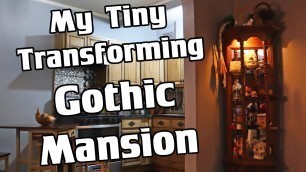 'My TINY Transforming \"Gothic Mansion\" Apartment (Tour 500 sq ft of DIY Darkness!)'