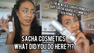 'New Sacha Cosmetics Liquid Velvet Face Canvas Primer Wear Test & Review | Trinidad Youtuber'