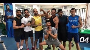 'Indian Cricket Team Gym workout.|| Virat Kohli, Hardik Pandya, KL Rahul,Shikhar Dhawan Workout.'
