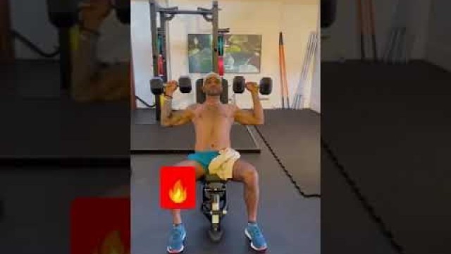 'Shikhar Dhawan #workout #gym #dc #sikhardhawan #shorts'