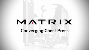 'Matrix Fitness: Aura Converging Chest Press Setup & Movements'