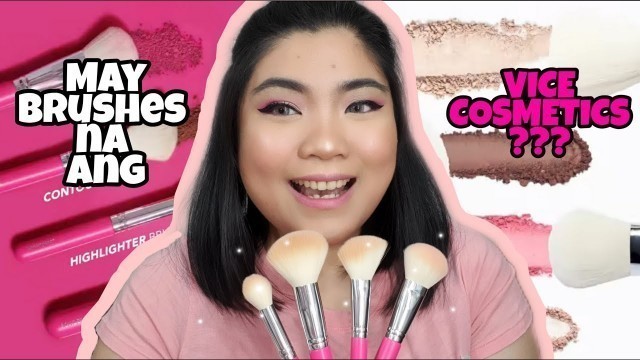 'BAGONG BRUSHES FROM VICE COSMETICS!!! OKAY BA? | Product Review | Vlogs With Anjoh'