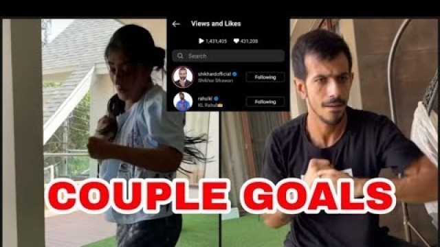 'Couple Goals: Yuzvendra  & wife Dhanashree workout together, Shikhar Dhawan & KL Rahul love it'