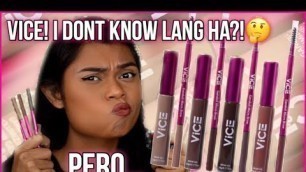 'VICE COSMETICS EYEBROW PENCIL & EYEBROW GEL REVIEW! MEME VICE GANDA TOLD ME SOMETHING... + GIVEAWAY!'