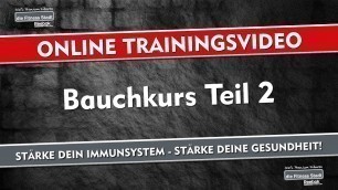 'Bauchkurs mit Chris Teil 2 - Online Trainingsvideos'