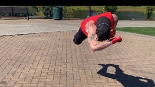 'Fitness Freestyle Flying Push Ups Variations / Fit Gym Workout Motivation / Street Exercise'