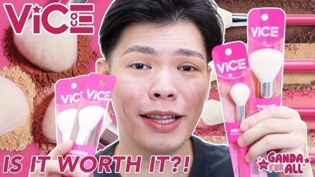 'VICE COSMETICS BRUSHES, WORTH IT BA?! (REVIEW, DEMO & GIVEAWAY!)'