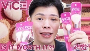 'VICE COSMETICS BRUSHES, WORTH IT BA?! (REVIEW, DEMO & GIVEAWAY!)'