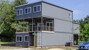 'Gorgeous Home built with 9 Shipping Containers in St. Louis'