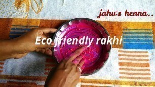 '#ecofriendlyrakhi #uniquerakhi|Eco friendly rakhi making ideas at home|latest rakhi designs 2020'