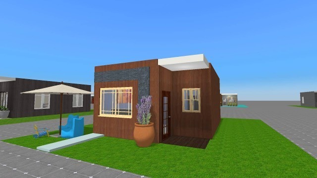 'Very Tiny House Plan Design Idea in 3D 4x6m || Planos De Casas'