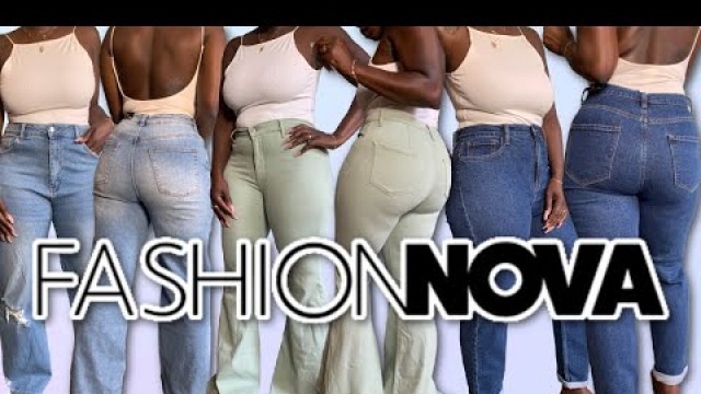 'FASHION NOVA SLIM THICK JEANS TRY-ON HAUL Size 13 | First Time Shopping FashionNova'