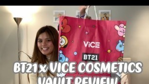 'BT21 x VICE COSMETICS BRUTALLY HONEST REVIEW & SWATCHES | SimplySammie'