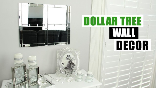 'DIY DOLLAR TREE MIRROR WALL DECOR Glam Mirror Home Decor'