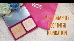 'Roadtest Review: Vice Cosmetics Duo Finish Foundation - Makeuppinay'