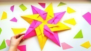 'DIY Easy Origami 8 Pointed Star 