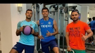 'RISHAB PANT AND SHIKHAR DHAWAN latest Workout video'