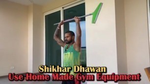 'Shikhar Dhawan\'s HARDCORE Workout Using A BATHROOM WIPER During Lockdown'
