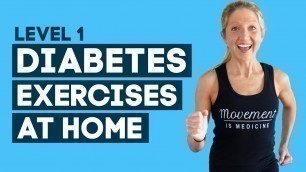 'Diabetes Exercises At Home Workout: To Help Control Diabetes (Level 1)'