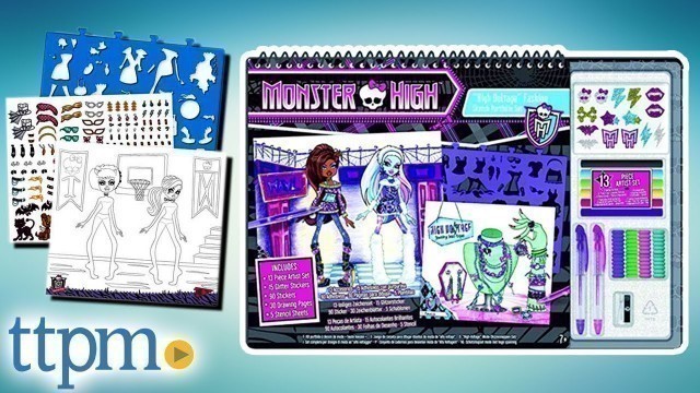 'Monster High High Voltage Fashion Sketch Portfolio Set from Fashion Angels'