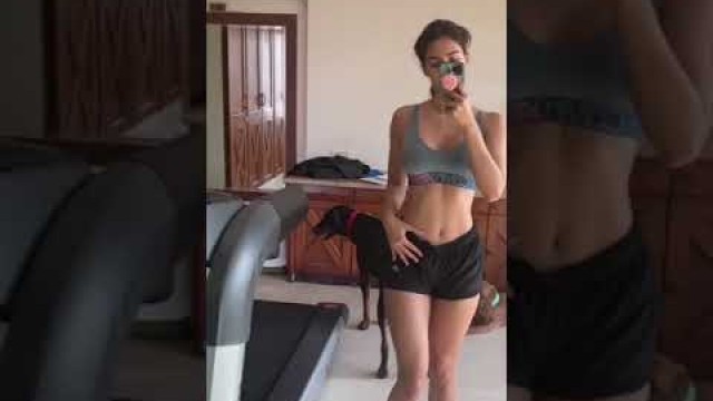 'Bollywood hot actress Disha patani gym look in 2021#dishapatani'