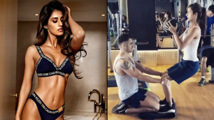 'Disha Patani Latest Full Body Workout Video With Few Tips.'