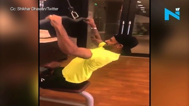 'Shikhar Dhawan Takes Fitness Challenge #HumFitTohIndiaFit'