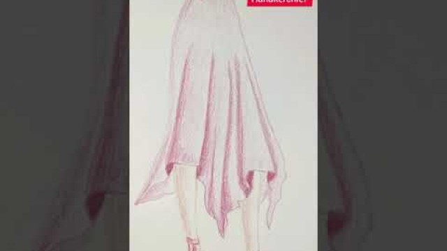 'Different Types of Skirts | Fashion Sketches | Shorts | Youtube Shorts'