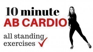 '10 MINUTE AB WORKOUT AT HOME - LOSE INCHES FROM YOUR WAIST- TUMMY WORKOUT & CARDIO HIIT - START NOW'